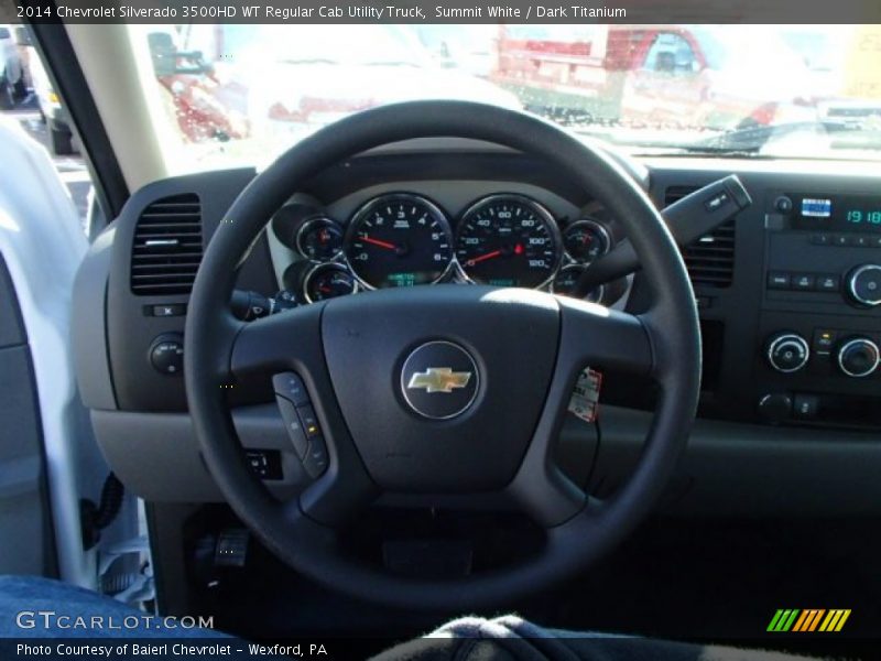 Summit White / Dark Titanium 2014 Chevrolet Silverado 3500HD WT Regular Cab Utility Truck