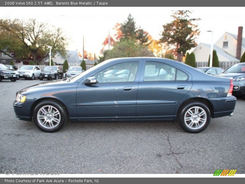 Barents Blue Metallic / Taupe 2008 Volvo S60 2.5T AWD
