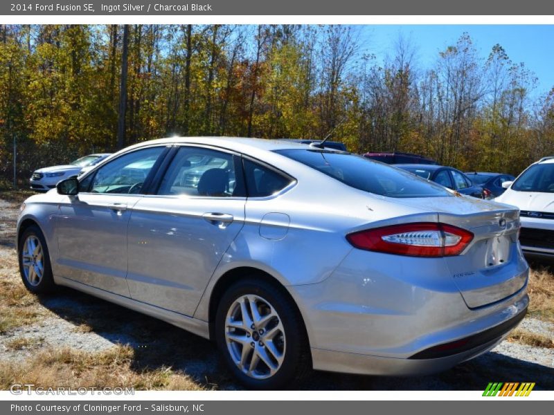 Ingot Silver / Charcoal Black 2014 Ford Fusion SE