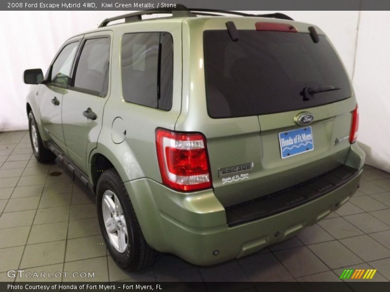 Kiwi Green Metallic / Stone 2008 Ford Escape Hybrid 4WD