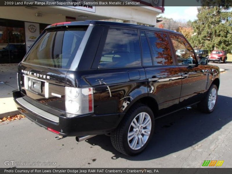 Santorini Black Metallic / Sand/Jet 2009 Land Rover Range Rover Supercharged