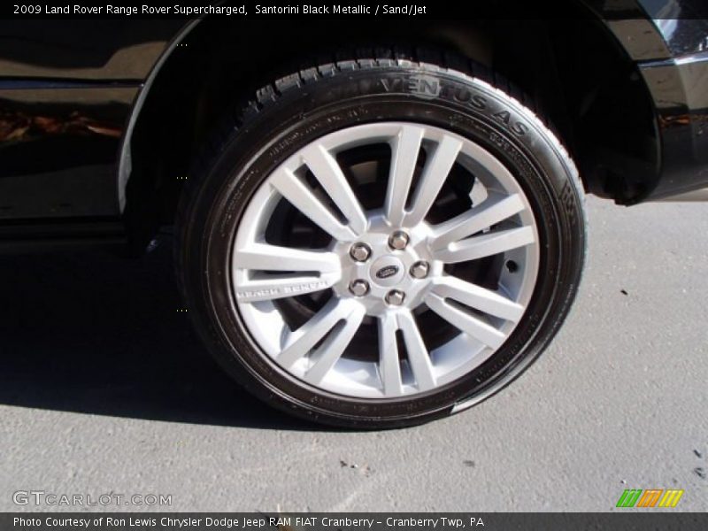 Santorini Black Metallic / Sand/Jet 2009 Land Rover Range Rover Supercharged