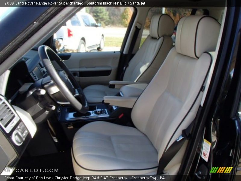 Santorini Black Metallic / Sand/Jet 2009 Land Rover Range Rover Supercharged