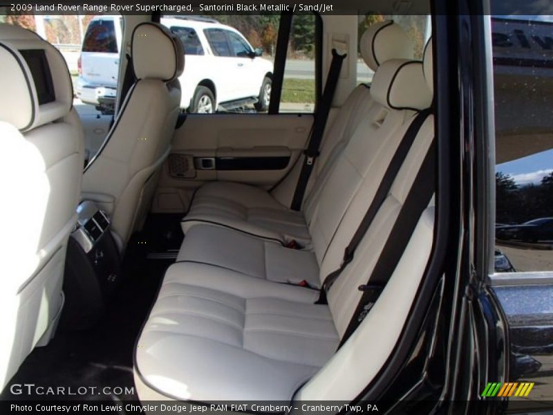 Santorini Black Metallic / Sand/Jet 2009 Land Rover Range Rover Supercharged