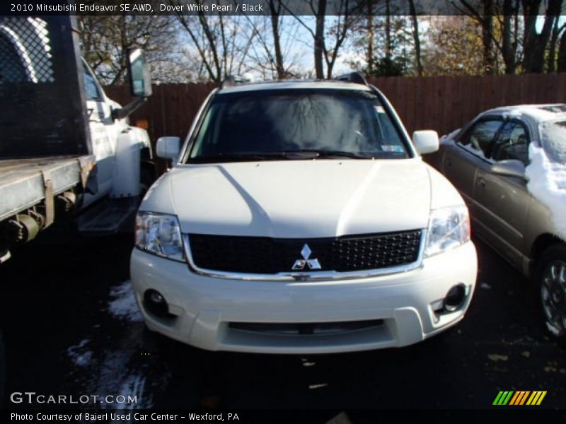 Dover White Pearl / Black 2010 Mitsubishi Endeavor SE AWD
