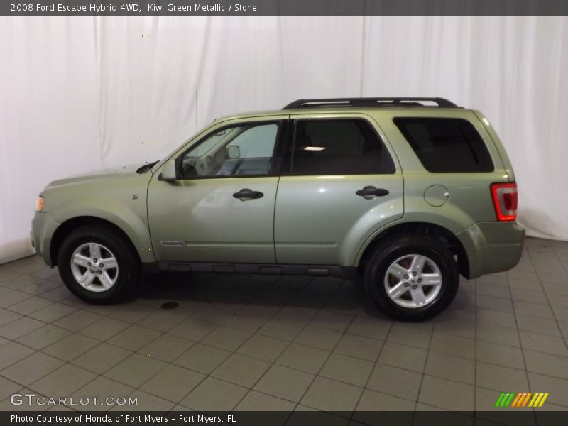 Kiwi Green Metallic / Stone 2008 Ford Escape Hybrid 4WD
