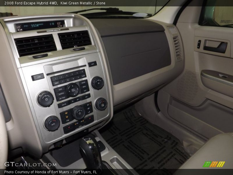 Kiwi Green Metallic / Stone 2008 Ford Escape Hybrid 4WD