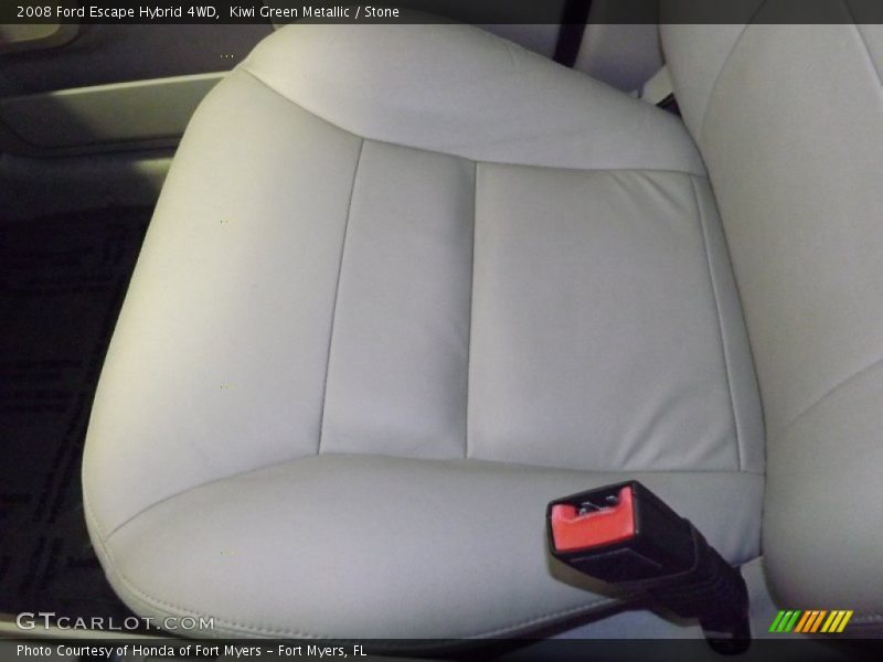 Kiwi Green Metallic / Stone 2008 Ford Escape Hybrid 4WD