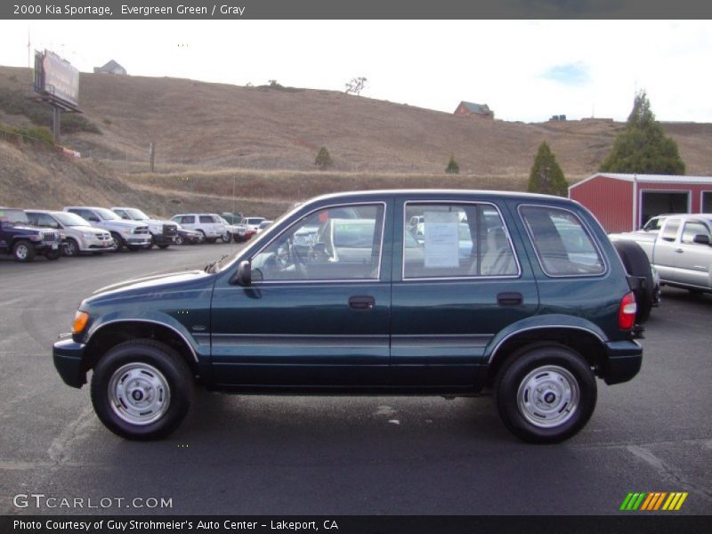 Evergreen Green / Gray 2000 Kia Sportage