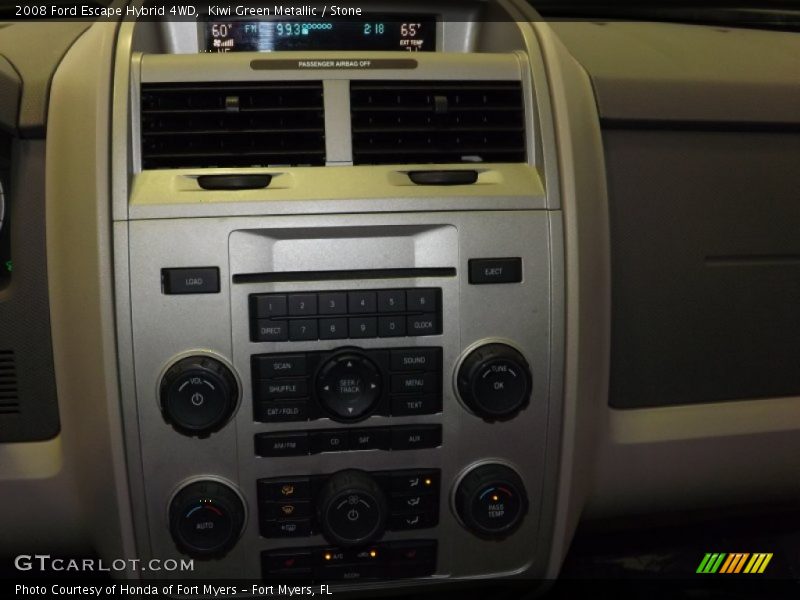 Kiwi Green Metallic / Stone 2008 Ford Escape Hybrid 4WD