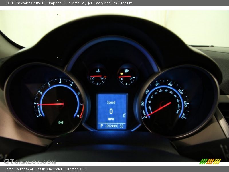 Imperial Blue Metallic / Jet Black/Medium Titanium 2011 Chevrolet Cruze LS