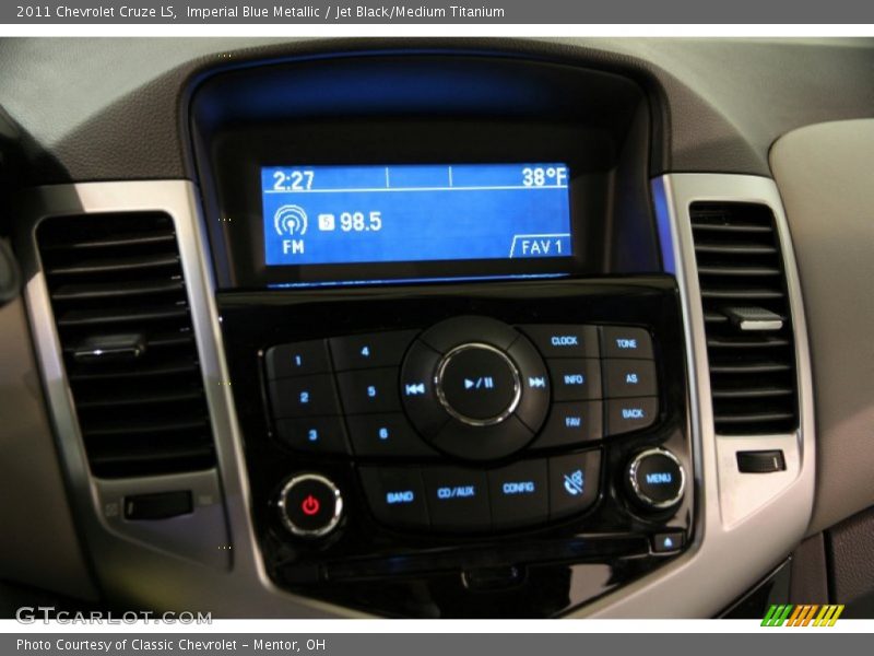Imperial Blue Metallic / Jet Black/Medium Titanium 2011 Chevrolet Cruze LS