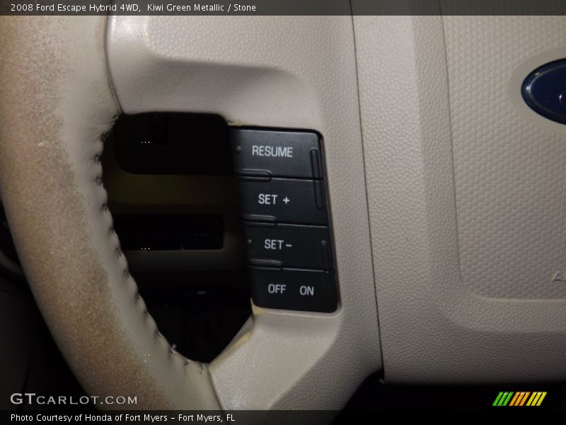 Kiwi Green Metallic / Stone 2008 Ford Escape Hybrid 4WD