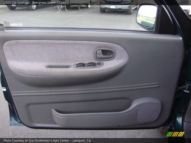 Evergreen Green / Gray 2000 Kia Sportage
