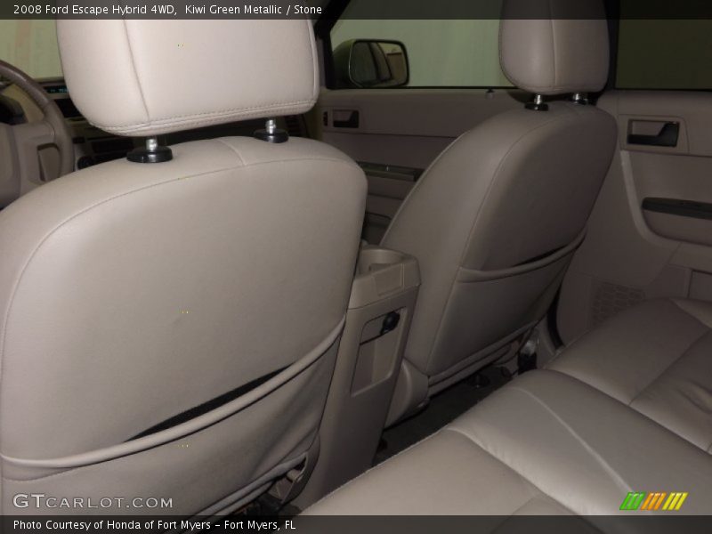 Kiwi Green Metallic / Stone 2008 Ford Escape Hybrid 4WD