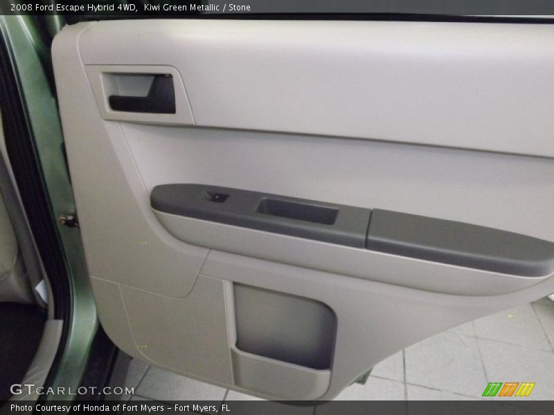 Kiwi Green Metallic / Stone 2008 Ford Escape Hybrid 4WD