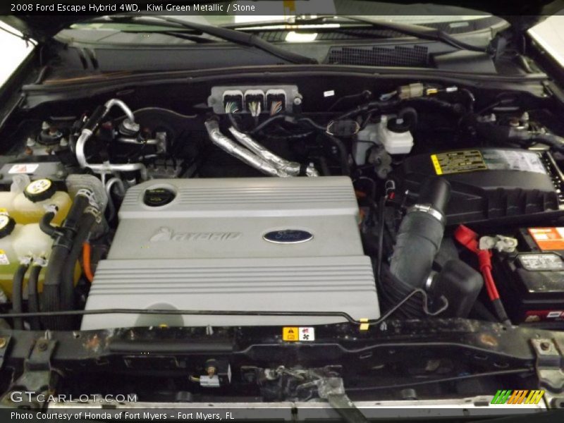 Kiwi Green Metallic / Stone 2008 Ford Escape Hybrid 4WD