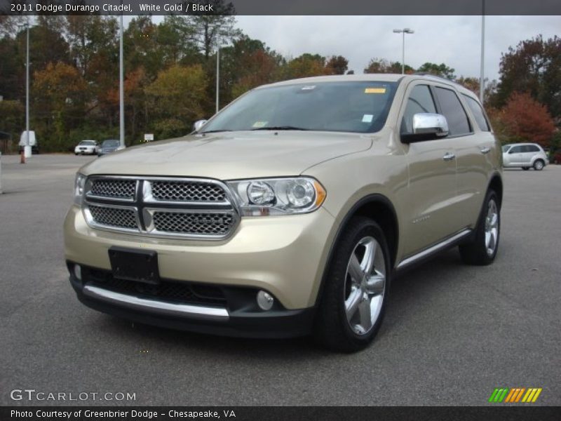 White Gold / Black 2011 Dodge Durango Citadel