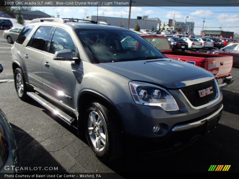 Blue-Gold Crystal Metallic / Light Titanium 2008 GMC Acadia SLT AWD