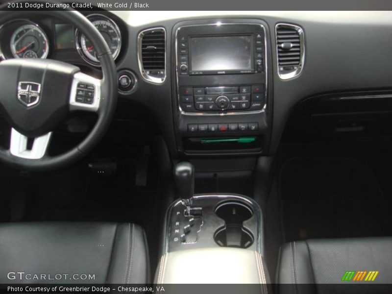 White Gold / Black 2011 Dodge Durango Citadel