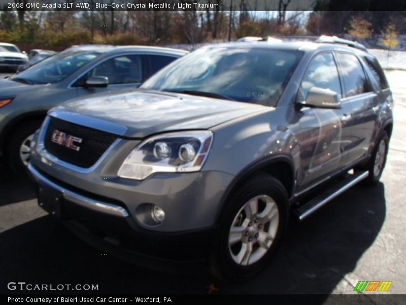 Blue-Gold Crystal Metallic / Light Titanium 2008 GMC Acadia SLT AWD