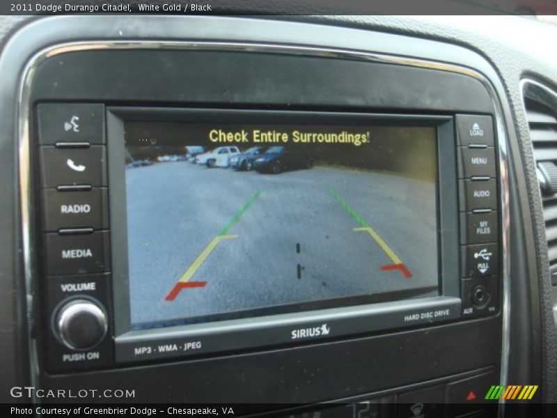 White Gold / Black 2011 Dodge Durango Citadel
