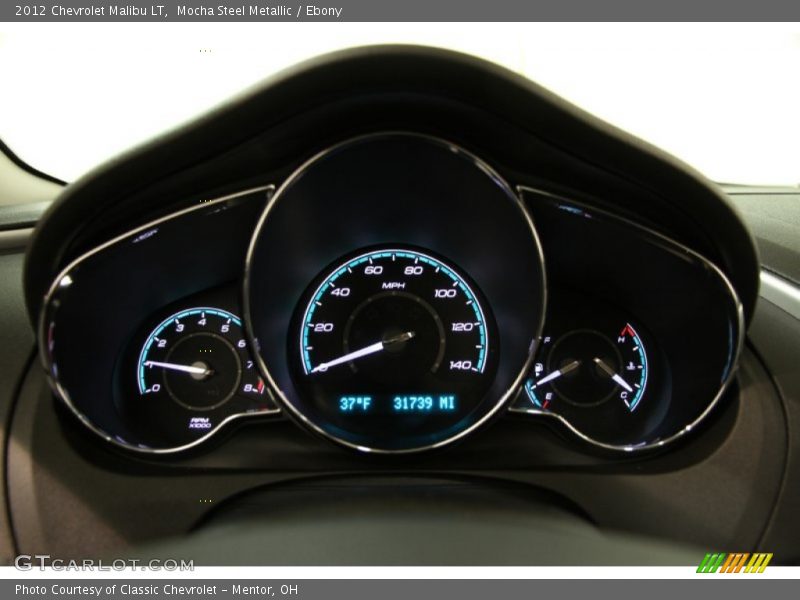 Mocha Steel Metallic / Ebony 2012 Chevrolet Malibu LT