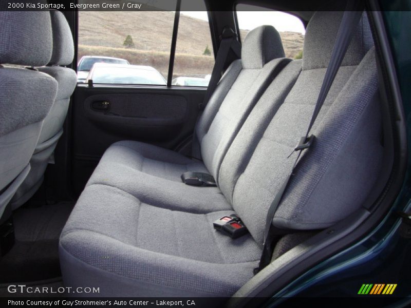 Evergreen Green / Gray 2000 Kia Sportage