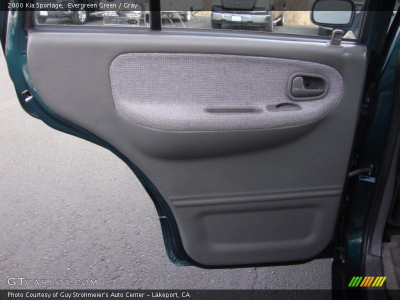 Evergreen Green / Gray 2000 Kia Sportage