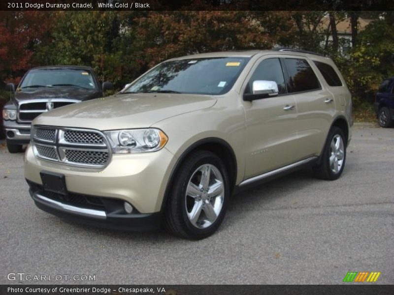 White Gold / Black 2011 Dodge Durango Citadel