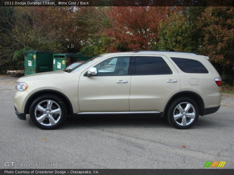 White Gold / Black 2011 Dodge Durango Citadel