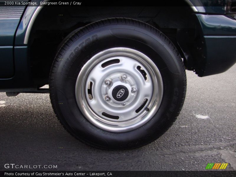 Evergreen Green / Gray 2000 Kia Sportage