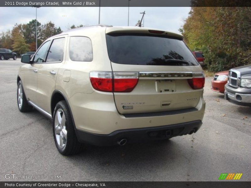 White Gold / Black 2011 Dodge Durango Citadel