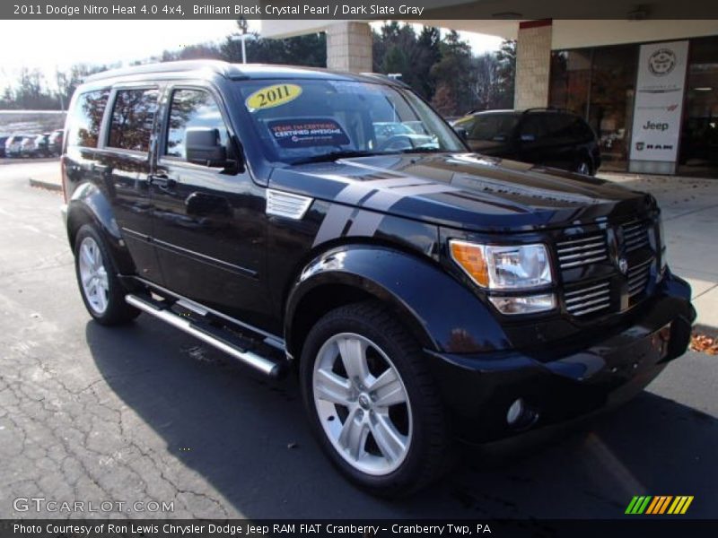 Brilliant Black Crystal Pearl / Dark Slate Gray 2011 Dodge Nitro Heat 4.0 4x4