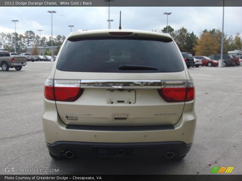 White Gold / Black 2011 Dodge Durango Citadel