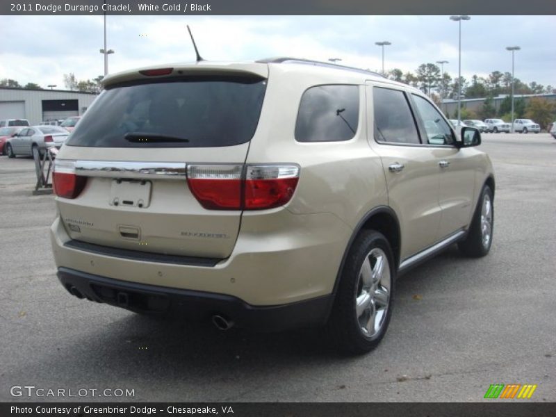 White Gold / Black 2011 Dodge Durango Citadel