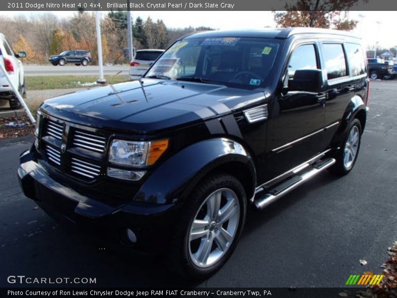 Brilliant Black Crystal Pearl / Dark Slate Gray 2011 Dodge Nitro Heat 4.0 4x4