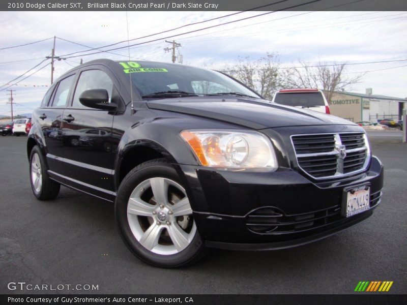 Brilliant Black Crystal Pearl / Dark Slate Gray 2010 Dodge Caliber SXT