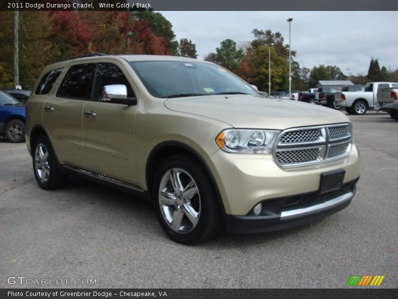 White Gold / Black 2011 Dodge Durango Citadel
