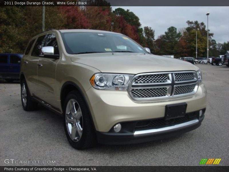 White Gold / Black 2011 Dodge Durango Citadel