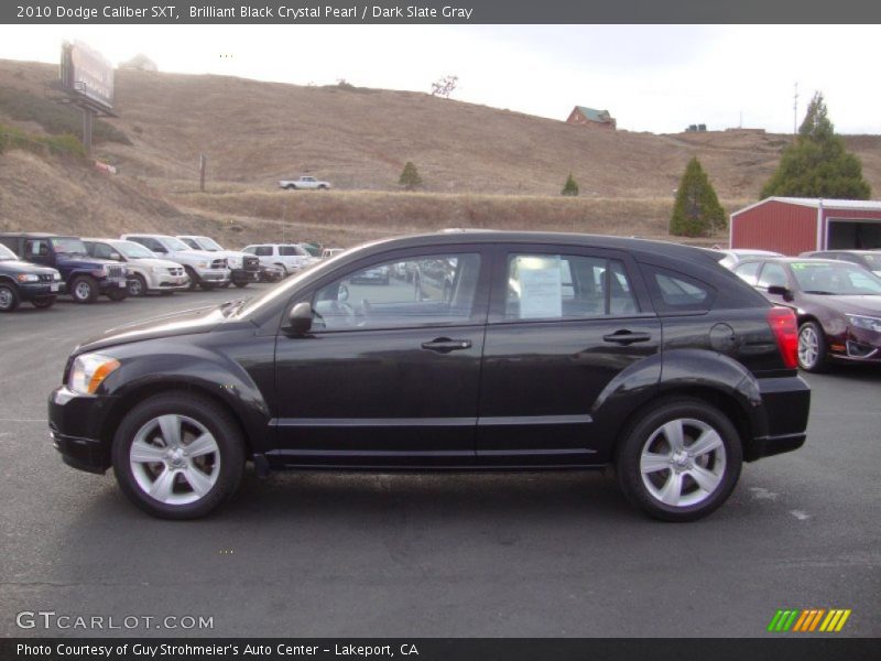 Brilliant Black Crystal Pearl / Dark Slate Gray 2010 Dodge Caliber SXT