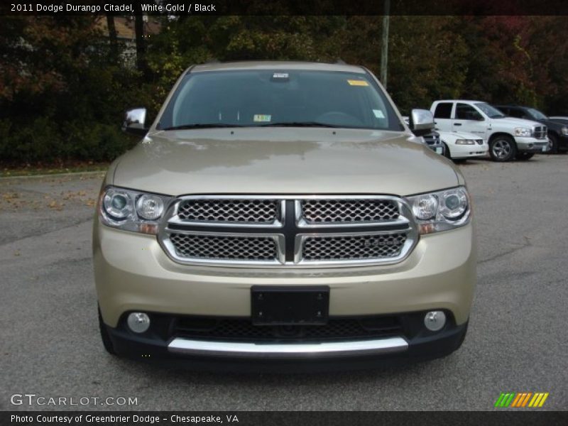 White Gold / Black 2011 Dodge Durango Citadel