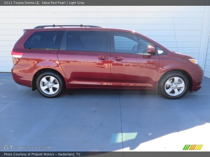 Salsa Red Pearl / Light Gray 2011 Toyota Sienna LE