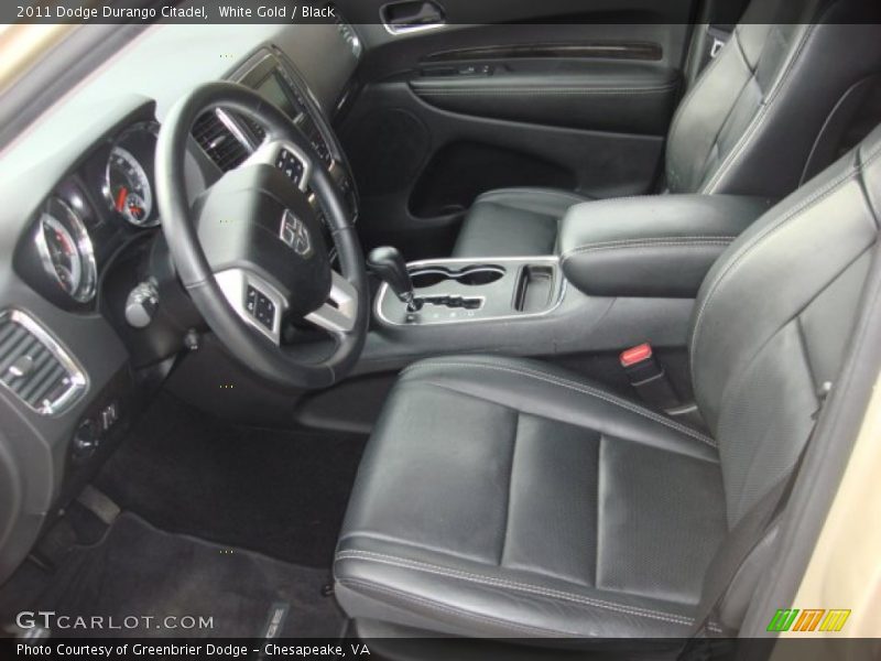 White Gold / Black 2011 Dodge Durango Citadel