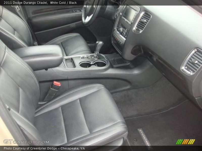 White Gold / Black 2011 Dodge Durango Citadel