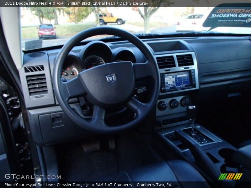 Brilliant Black Crystal Pearl / Dark Slate Gray 2011 Dodge Nitro Heat 4.0 4x4