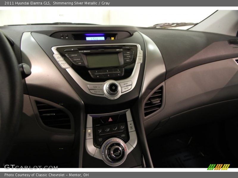Shimmering Silver Metallic / Gray 2011 Hyundai Elantra GLS