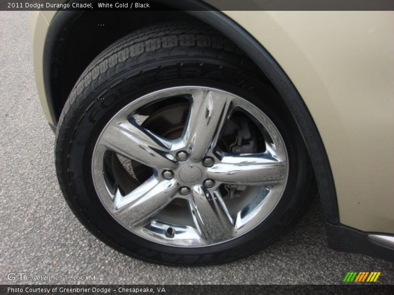 White Gold / Black 2011 Dodge Durango Citadel