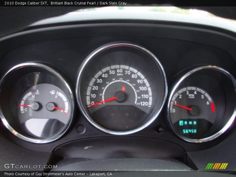 Brilliant Black Crystal Pearl / Dark Slate Gray 2010 Dodge Caliber SXT