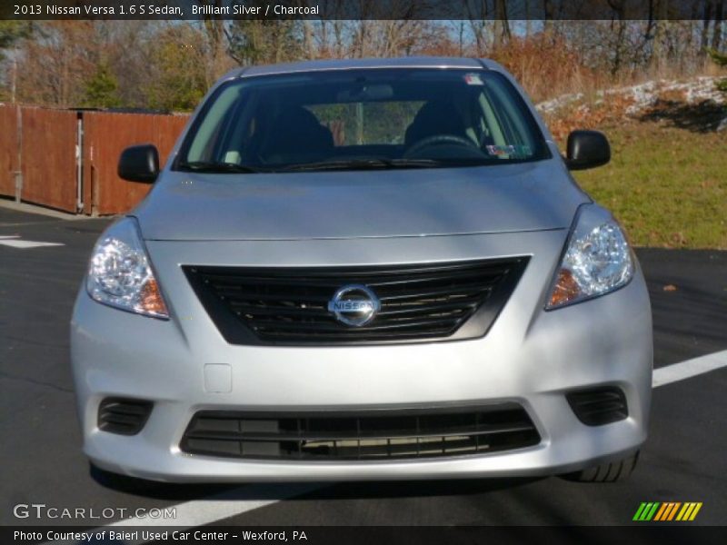 Brilliant Silver / Charcoal 2013 Nissan Versa 1.6 S Sedan